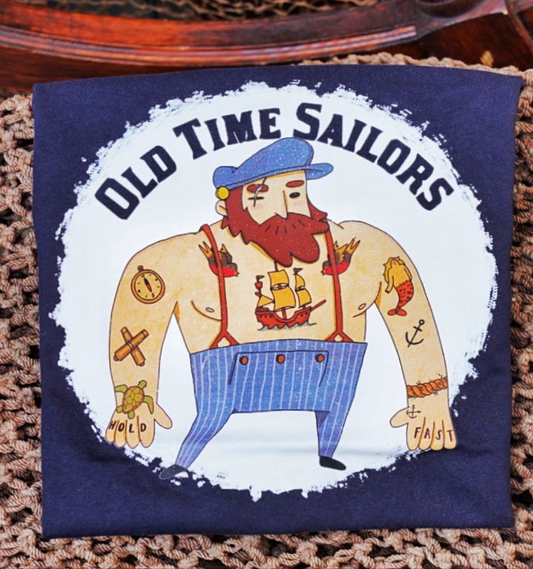 Old Time Sailor Navy T Shirt